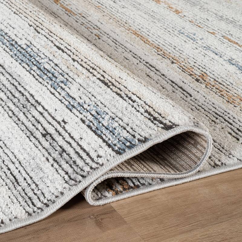 Multi-Tonal Area Rug for Living Room, Entryway, or Playroom - Easy to Clean and Family Friendly