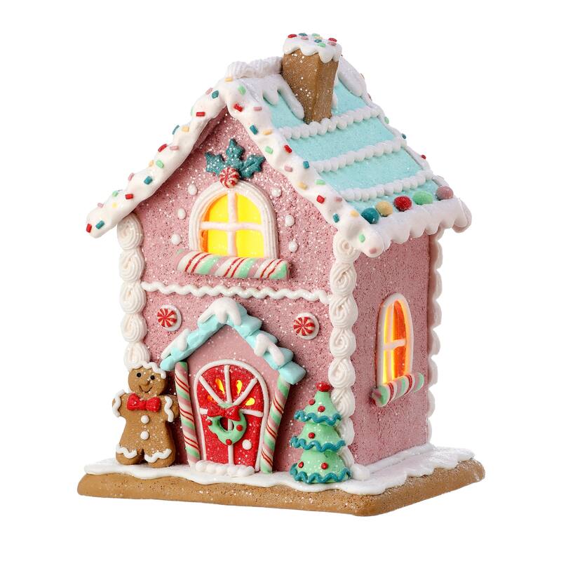 8.5" LED Pastel Sweets House