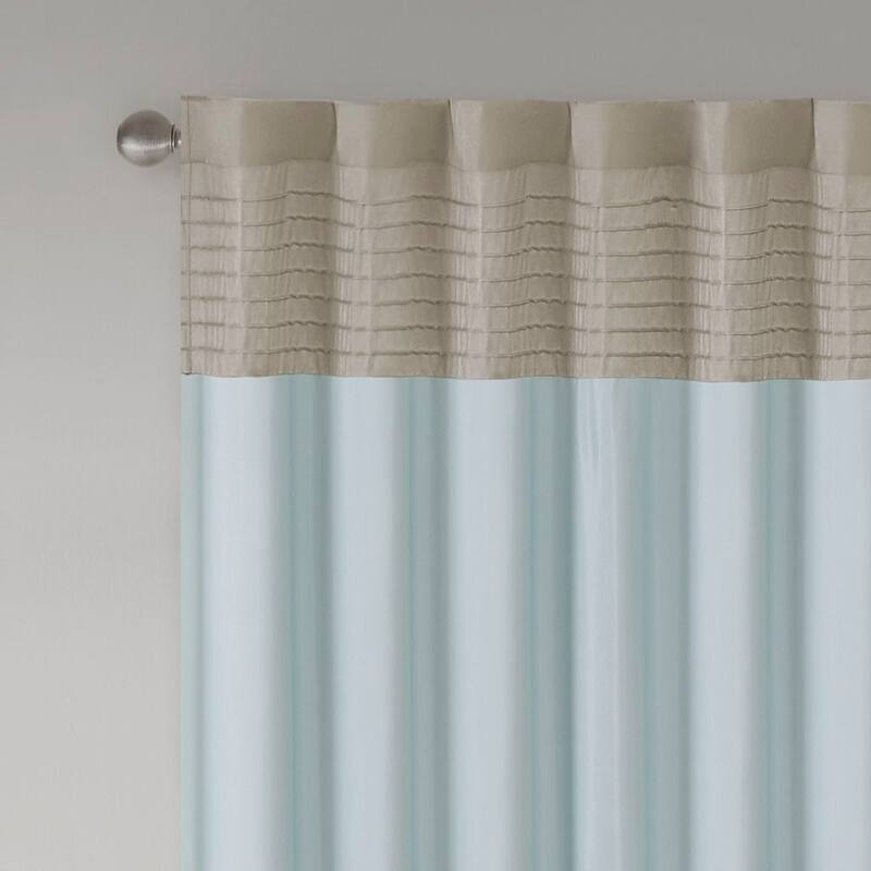 Polyoni Pintuck Curtain Panel(Only 1 Pc Panel)