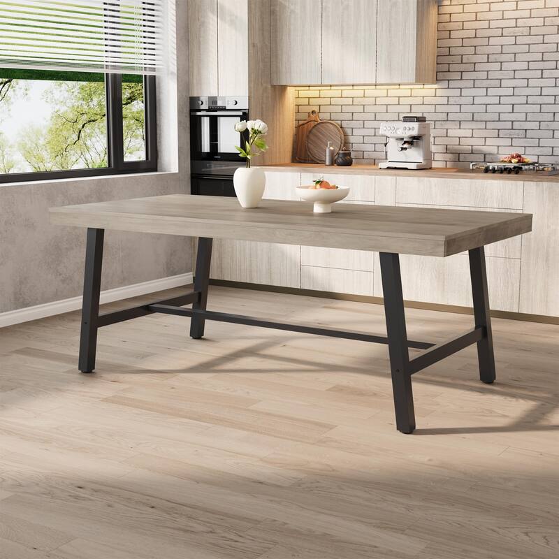 Extra Long Dining Table and Office Desk, Industrial Modern Study Table