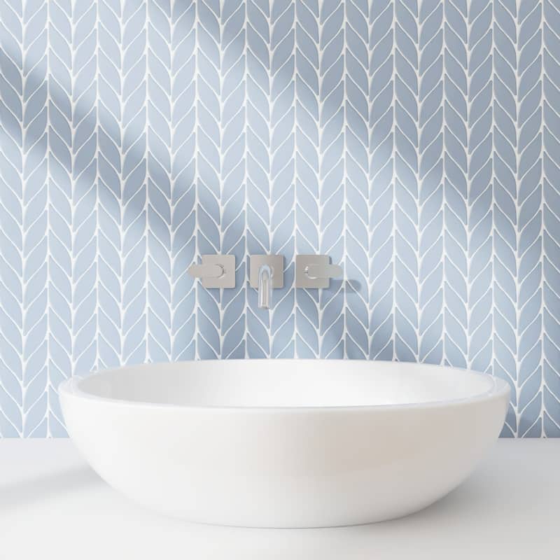Petal/Leaf Matte Porcelain Mosaic Tile - Wall & Floor Use - 1 Case (15 Sheets)
