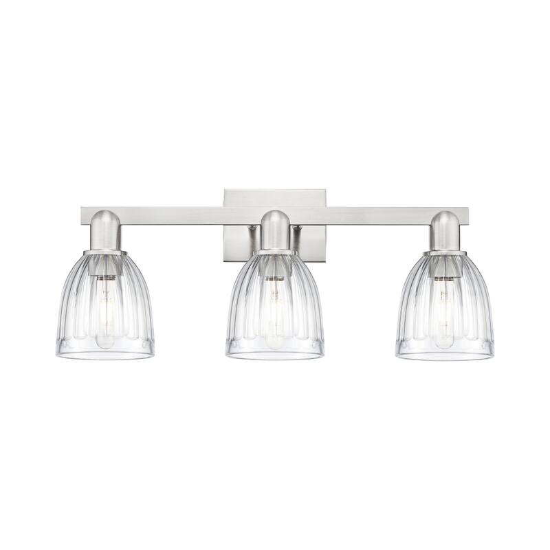 Innovations Lighting Endless Possibilities Arcadia - Brookfield - 3 Light 25" Bath Vanity Light - Clear/Brushed Satin Nickel