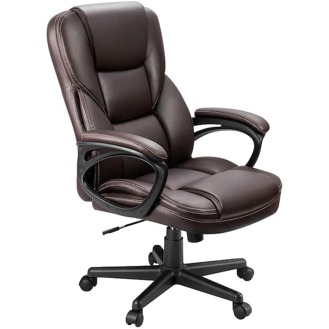 Homall Office Desk Chair High Back Executive Ergonomic Computer Chair - Brown
