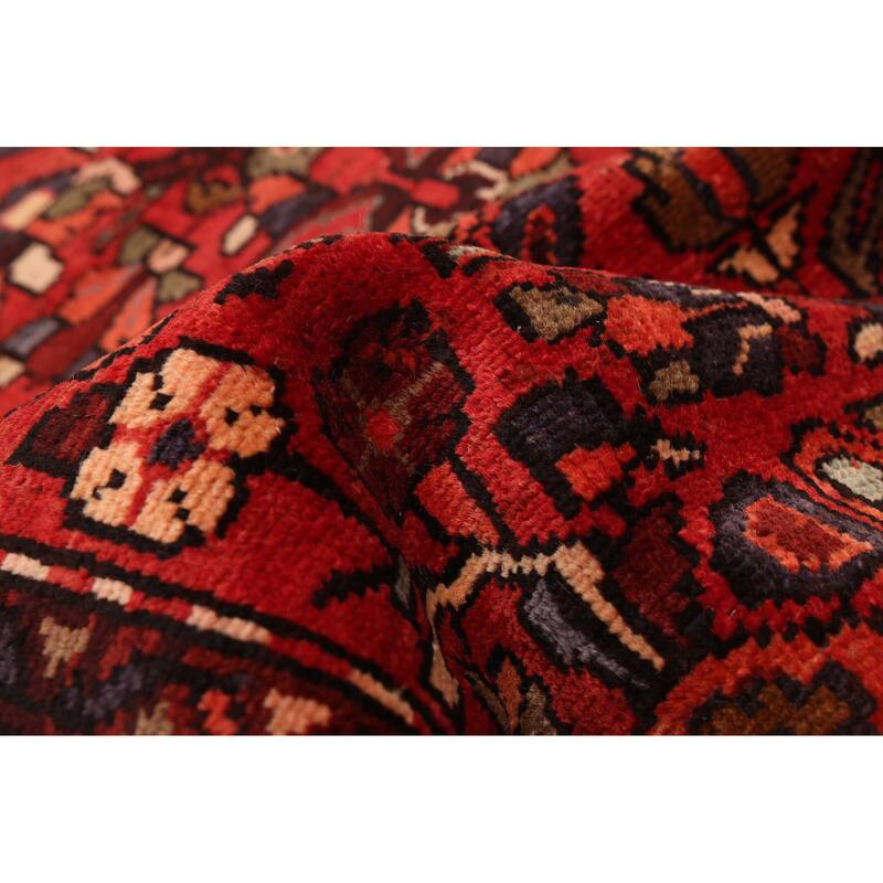 ECARPETGALLERY Hand-knotted Andelz Red Wool Rug - 3'10 x 10'5