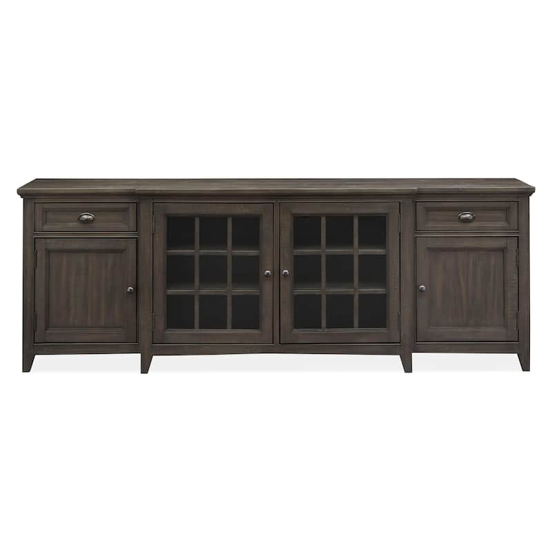 Magnussen Home Westley Falls Graphite 90" Console - 90"W x 18"D x 32"H