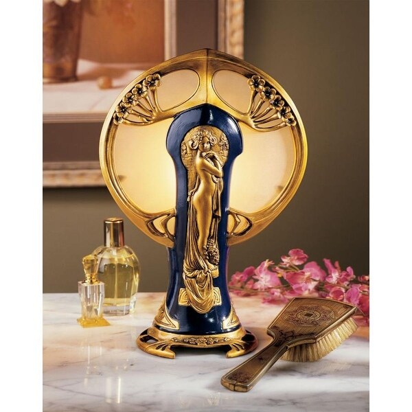 Design Toscano Mademoiselles Boudoir Lighted Sculpture - 9 x 4.5 x 13