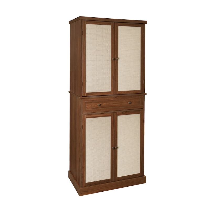4 Door Cabinet with 1 Drawer, with 4 Adjustable Inner Shelves
