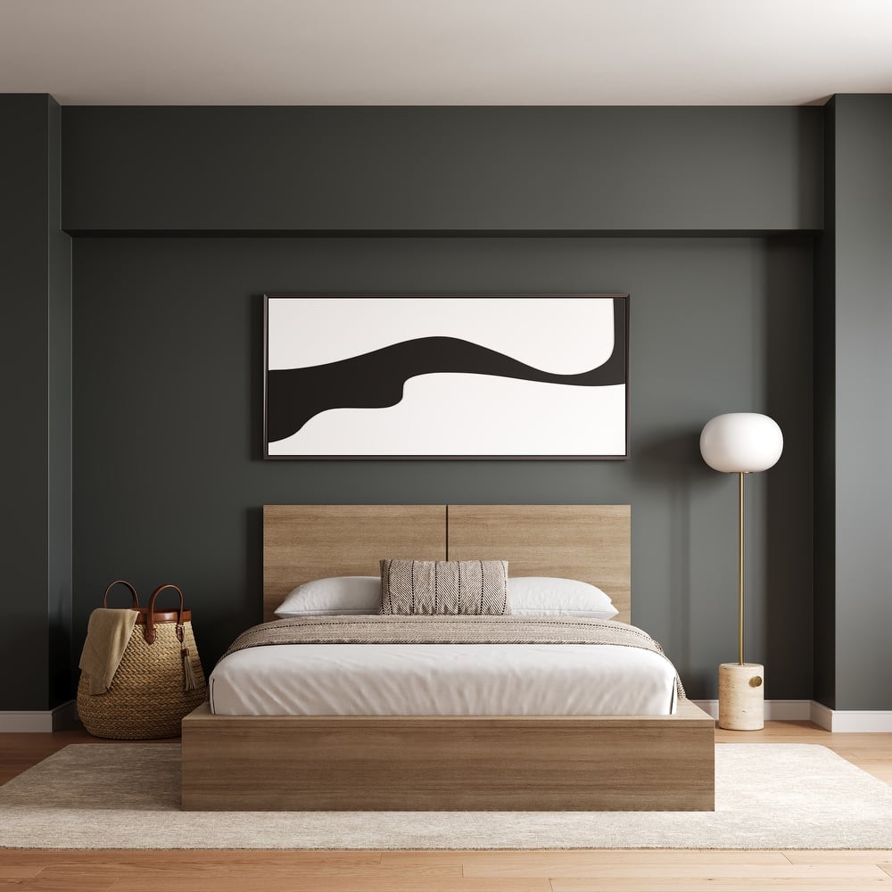 James Platform Bed with Headboard