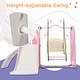 preview thumbnail 17 of 41, 5 In 1 Kids Playground Climber Slide Playset with Toddler Slide And Swing - 64.2'' L x 63.4'' W x 40.2'' H