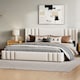Upholstered Platform Bed Floor Bed for Bedroom Apartment No Box Spring ...