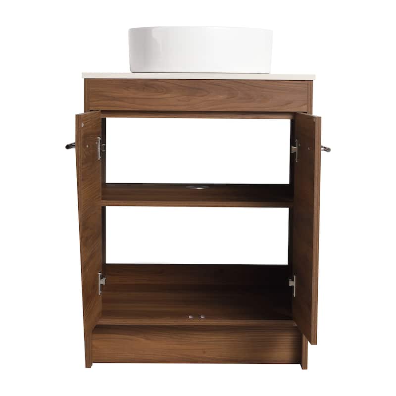 BNK 24/36/48/60 Inch Bathroom Vanity with Sink, Freestanding Bathroom Vanity with Soft Close Doors and Adjustable Shelf