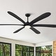 preview thumbnail 14 of 41, 72-inch Driftwood 6-Blade Large DC Ceiling Fan with Light and Remote
