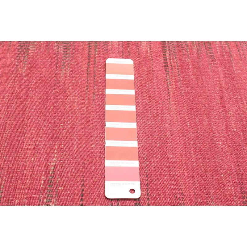 ECARPETGALLERY Flat-Weave Ankara FW Burgundy Wool Kilim - 5'4 x 7'10