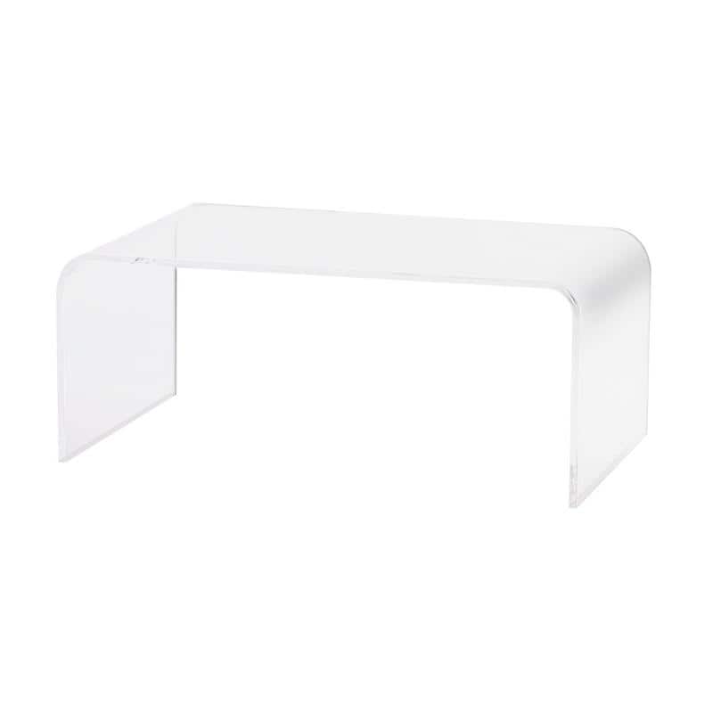 Valadez Acrylic Clear Waterfall Coffee Table