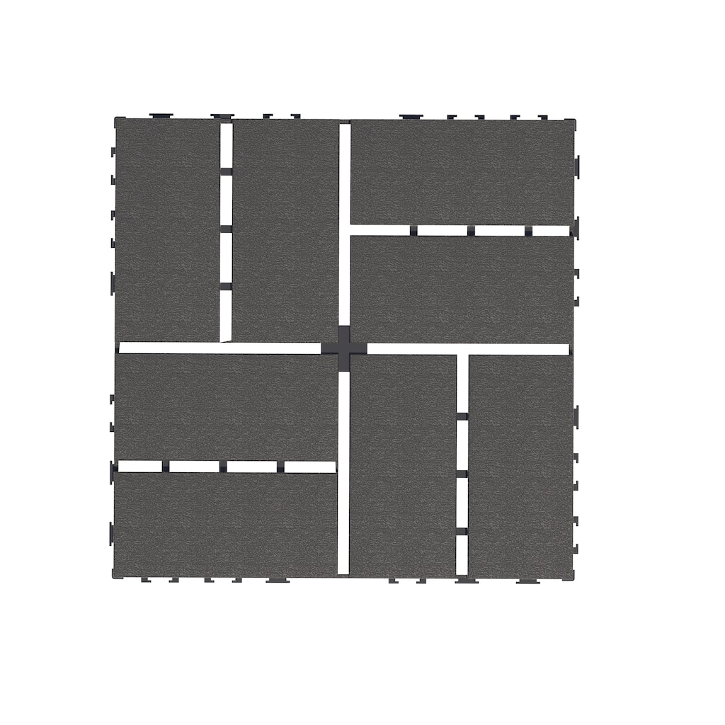 44 Pack Plastic Interlocking Deck Tiles 12"x12" Square Waterproof Outdoor Deck Tiles All Weather for Poolside Balcony Backyard