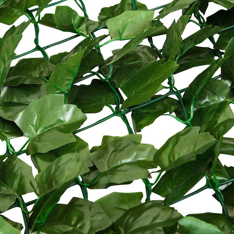Costway 59''x118'' Faux Ivy Leaf Decorative Privacy Fence Screen