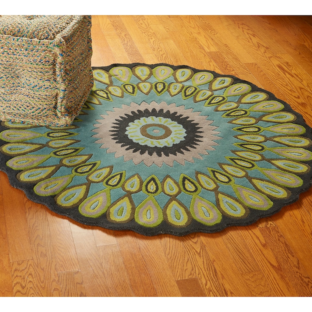 Sevita Vibra Contemporary Hand-Rufted Wool Indoor Area Rug