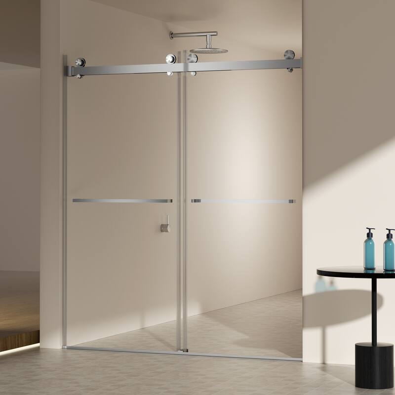 Frameless Double Sliding Shower Door