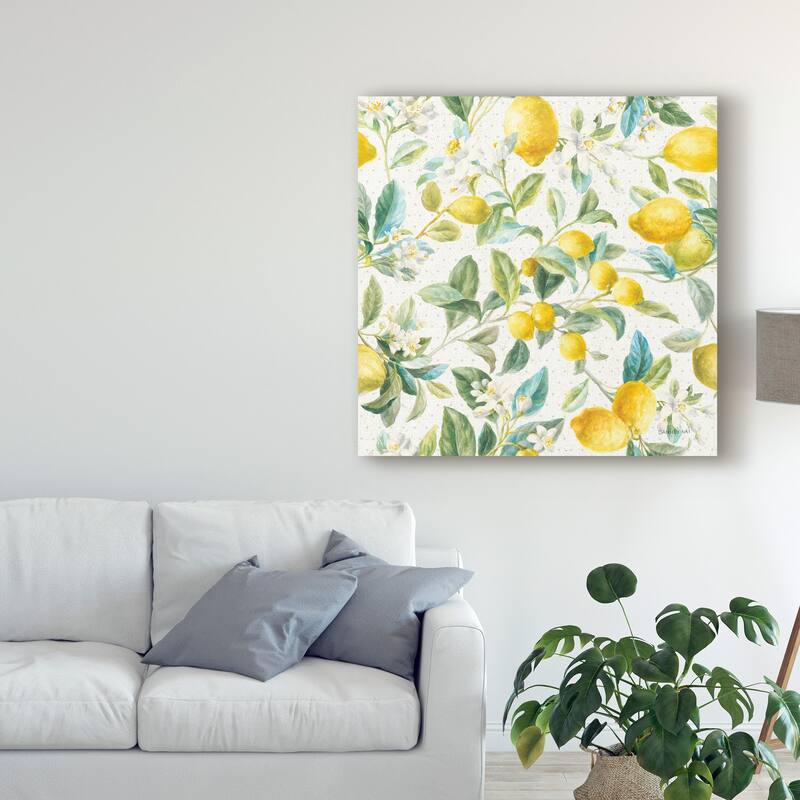 Danhui Nai 'Floursack Lemon Pattern Ia' Canvas Art