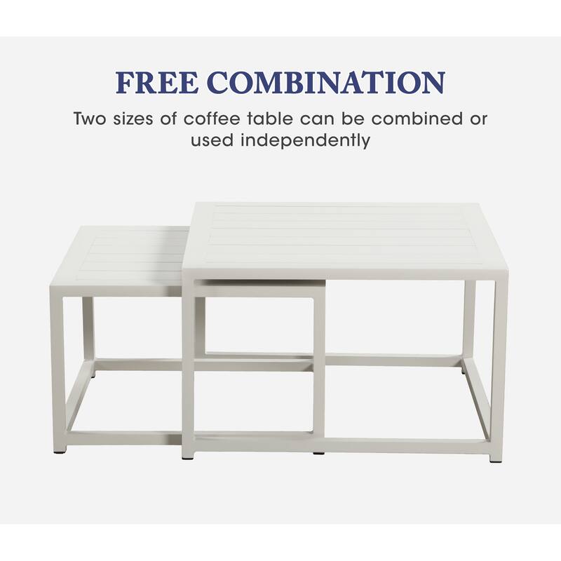 Royalcraft 5 pcs Aluminum Outdoor Patio Conversation Set