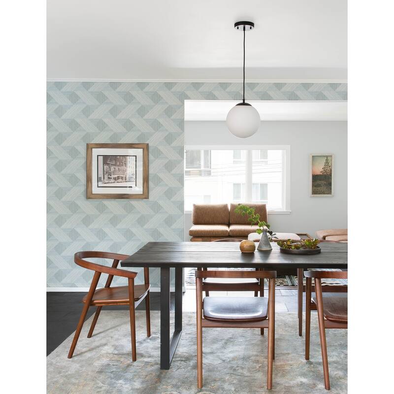 A-Street Prints Presley Light Blue Tessellation Wallpaper