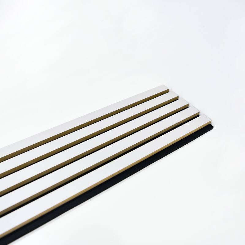 Art3d 7.9 X 107in Slat Acoustic Wall Panels,3D Fluted Sound Absorbing Panel, 4pcs - N/A