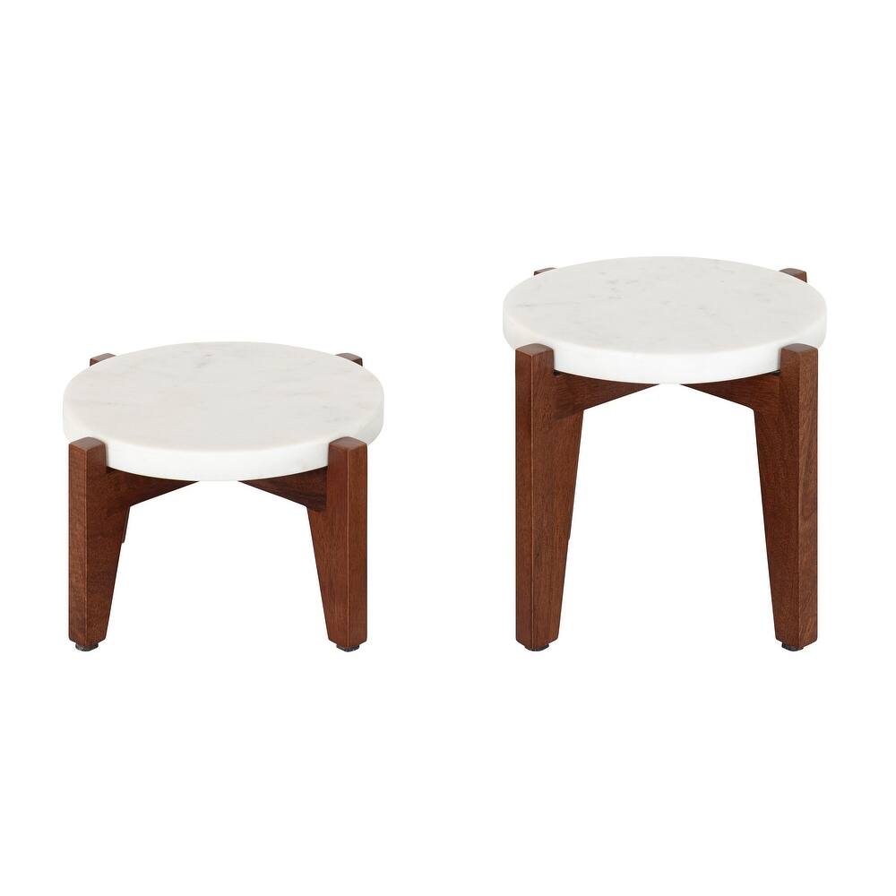 Kate and Laurel Icelyn Round Plant Stand Set