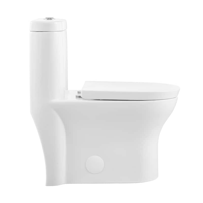 Swiss Madison SM-1T108 Monaco One Piece Elongated Dual 0.8/1.28 GPF Toilet - White