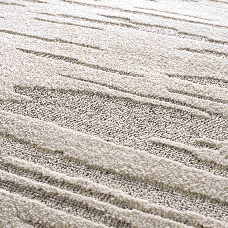 Hauteloom Munich Modern Farmhouse Bohemian Neutral Area Rug