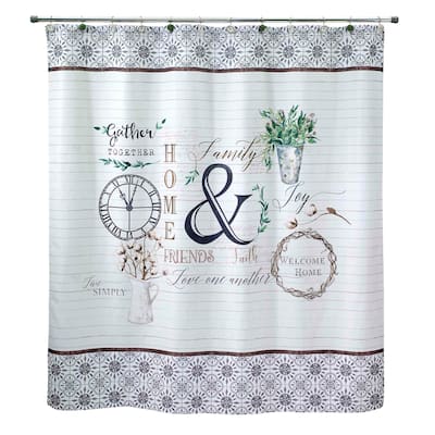 Avanti Linens Modern Farmhouse Shower Curtain