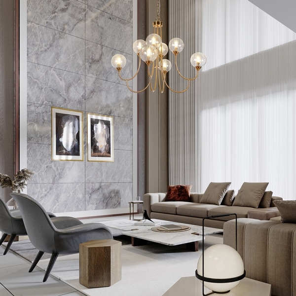 Gold glass chandelier cheap