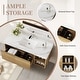 preview thumbnail 7 of 73, 48" Modern Floating Single Bathroom Vanities with Sink, Brown or Natural wood, 2 Drawers