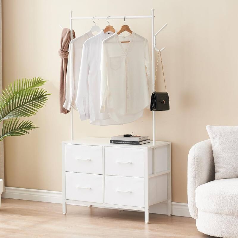 Clothing Rack, 4 Drawer Freestanding Storage Organizer