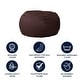 preview thumbnail 2 of 13, Oversized Refillable Bean Bag Chair for Kids and Adults