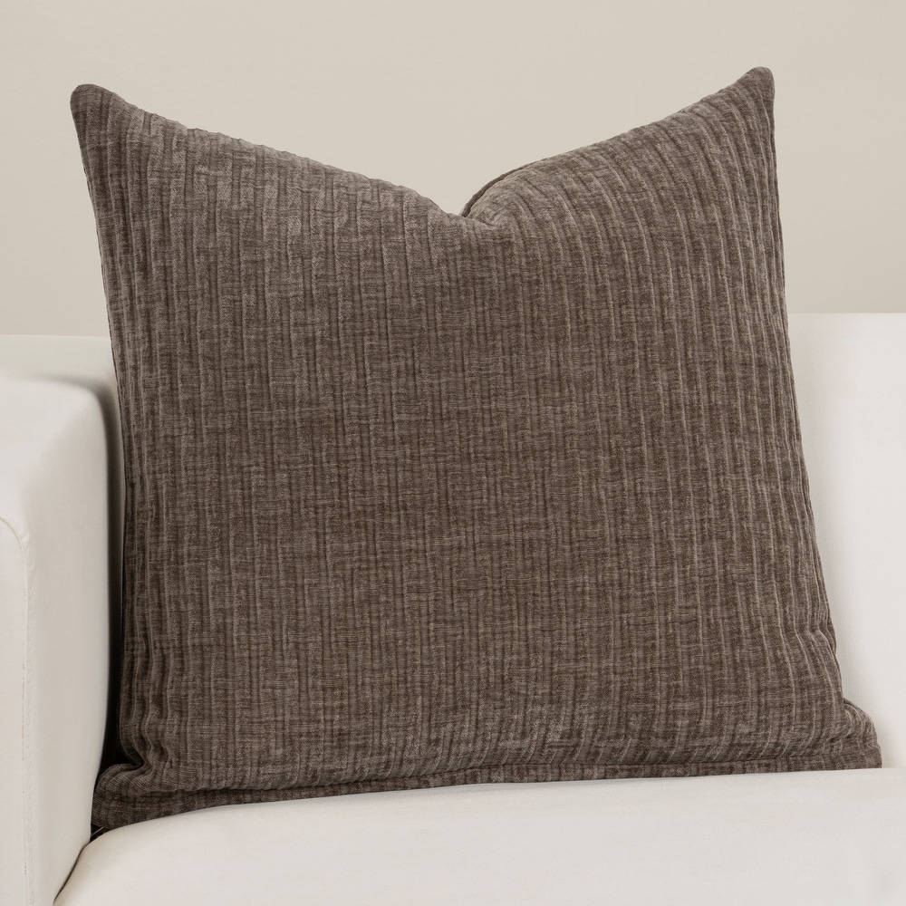 HWY 50 Taupe Throw Pillows Covers 16x16 Inch for Couch Sofa Living