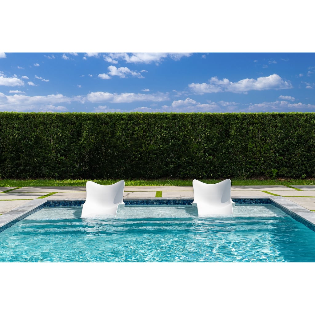 Panama Jack Set of 2 Wave In-Pool Chaise Lounger