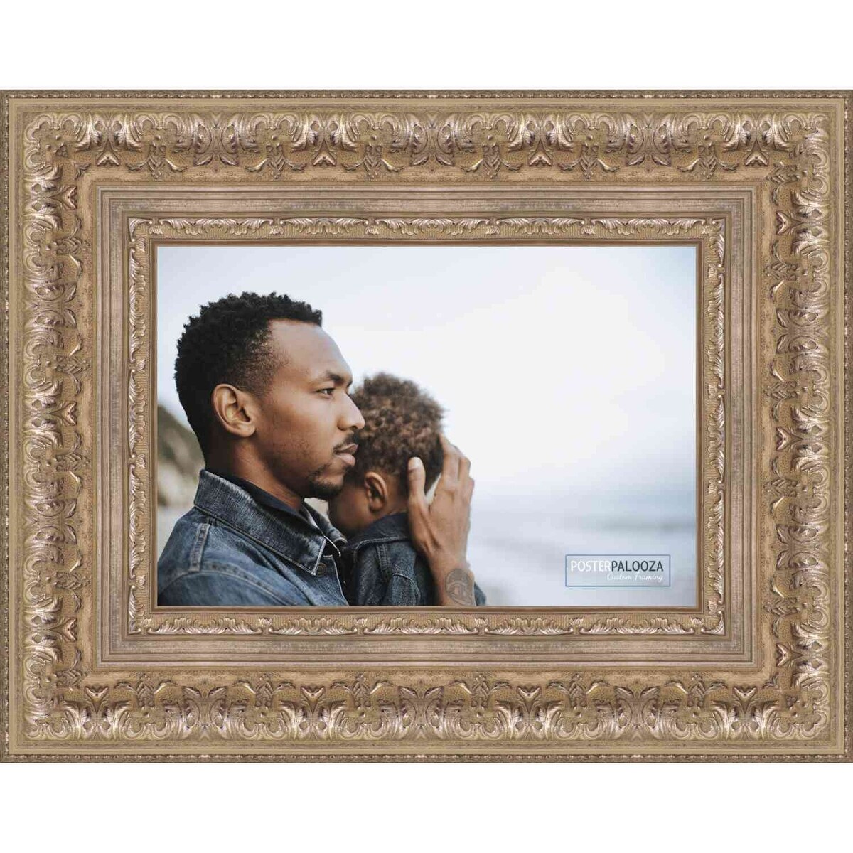 20x13 Ornate Silver Complete Wood Picture Frame with UV Acrylic, Foam Board  Backing, & Hardware - Bed Bath & Beyond - 38554608