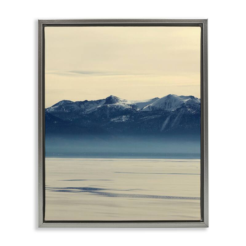 Stupell North Shore Landscape Framed Floater Canvas Wall Art Design By Gemma Bardot - 25 x 31 - Grey