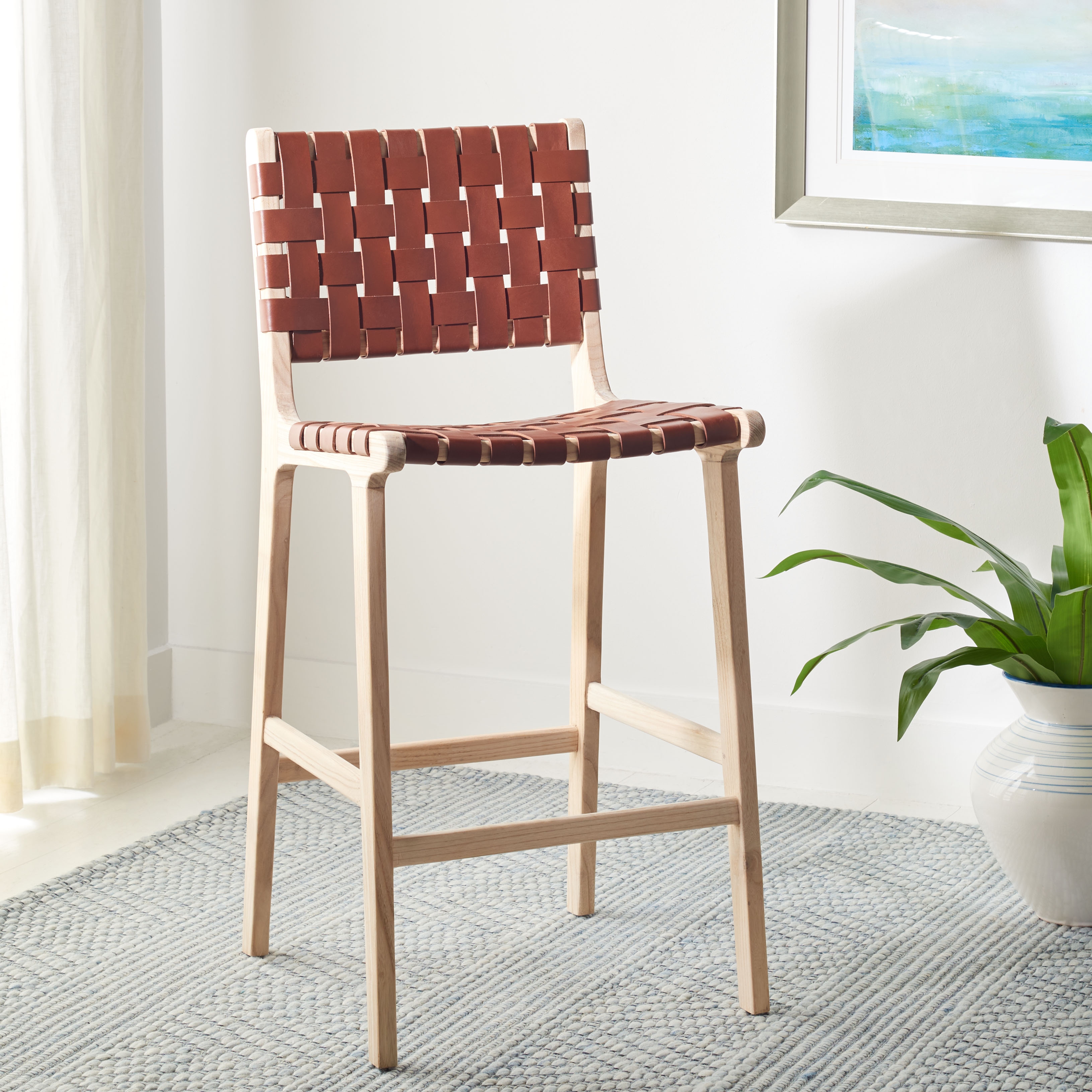 Safavieh woven counter stool deals