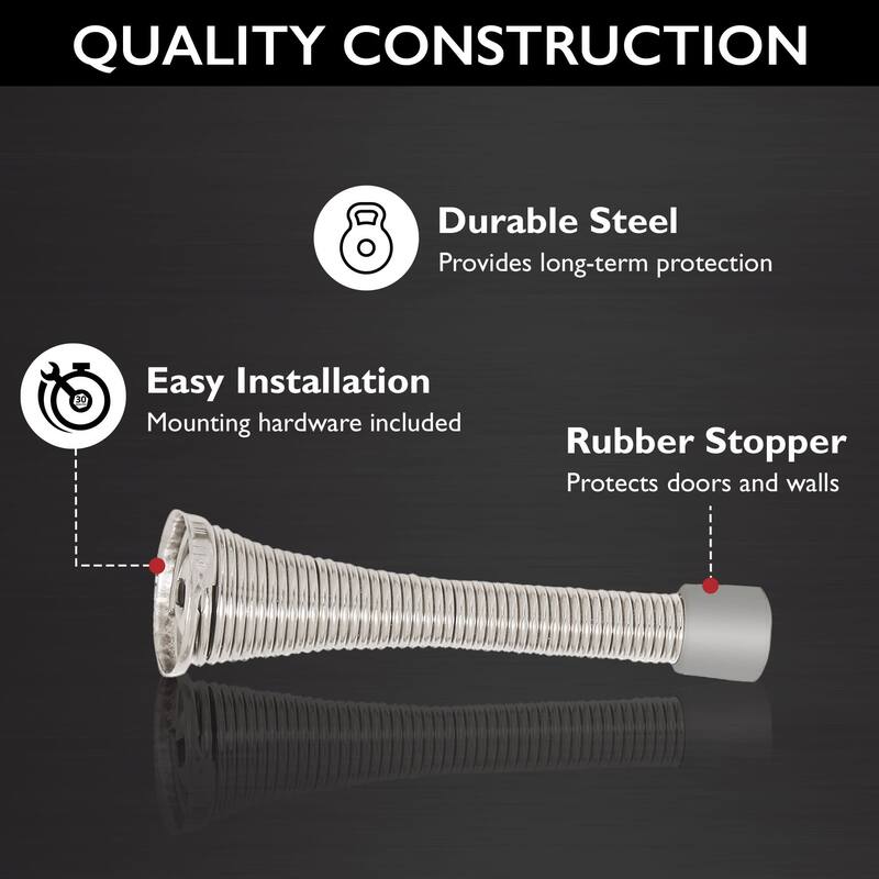 Design House 188284 3-1/8" Baseboard Mounted Spring Door Stop