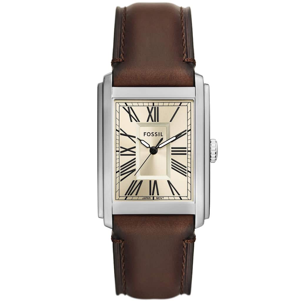 Fossil Men's Carraway Beige Dial Watch - FS6012 - One Size