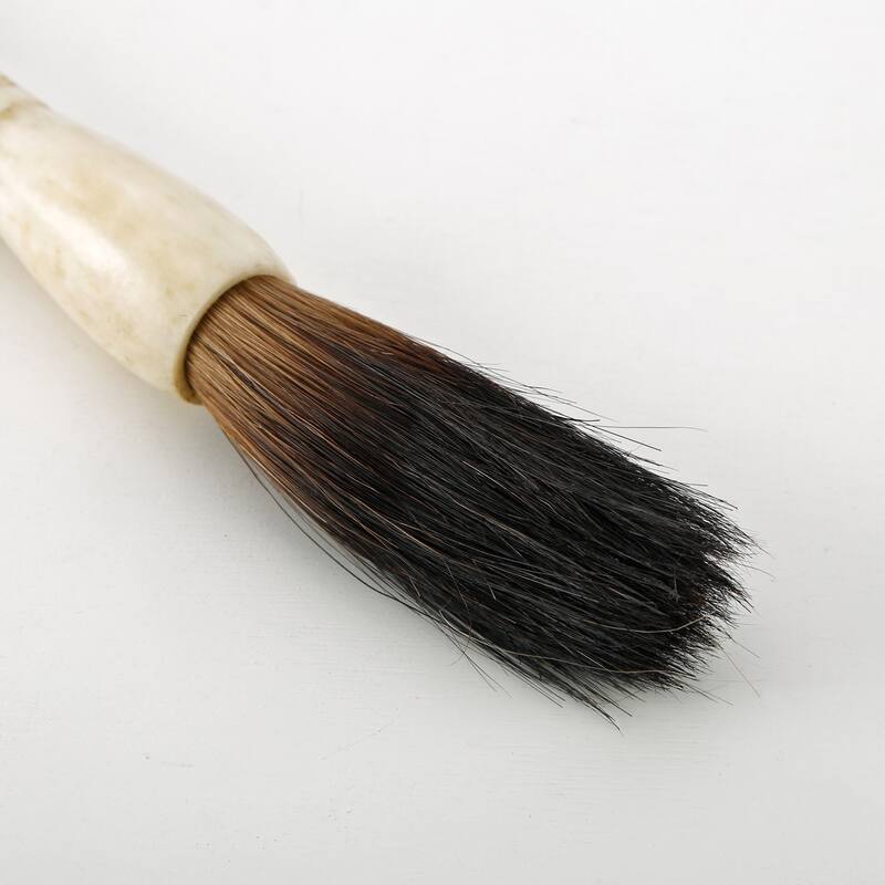 Artissance 11" Neutral Stone Beads Calligraphy Brush, Indoor Home Accent Décor