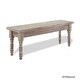 preview thumbnail 8 of 7, Grain Wood Furniture Valerie Solid Wood Dining Bench Driftwood