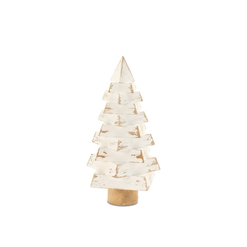 Modern Wood Pine Tree (Set of 3) - N/A