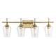 preview thumbnail 5 of 15, GetLedel 4-light Vanity Light Sconce With Clear Glass Shades