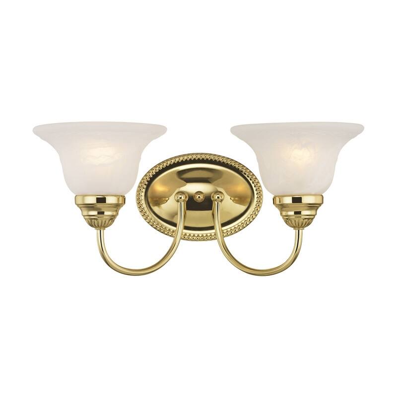Livex Lighting 2 Light Bath Vanity, 1532-02 - 17 W x 8" H x 8.75" D