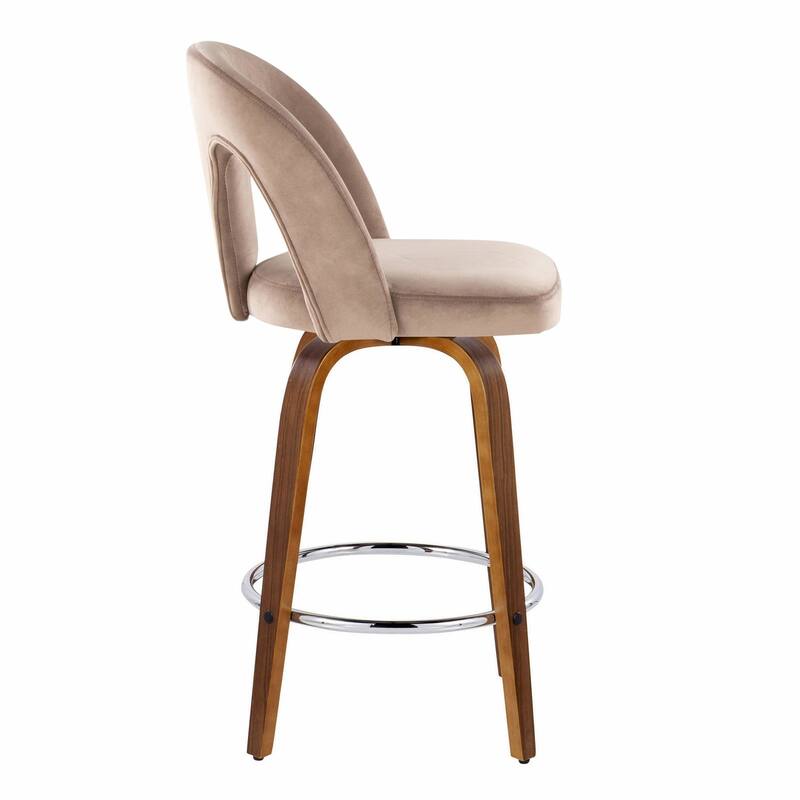 Ava Upholstered 26" Fixed-Height Counter Stool - Set of 2