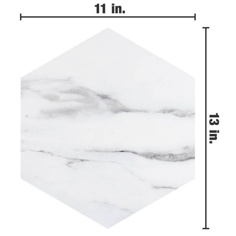 Merola Tile BioTech Hex Venato 11" x 13" Porcelain Floor and Wall Tile