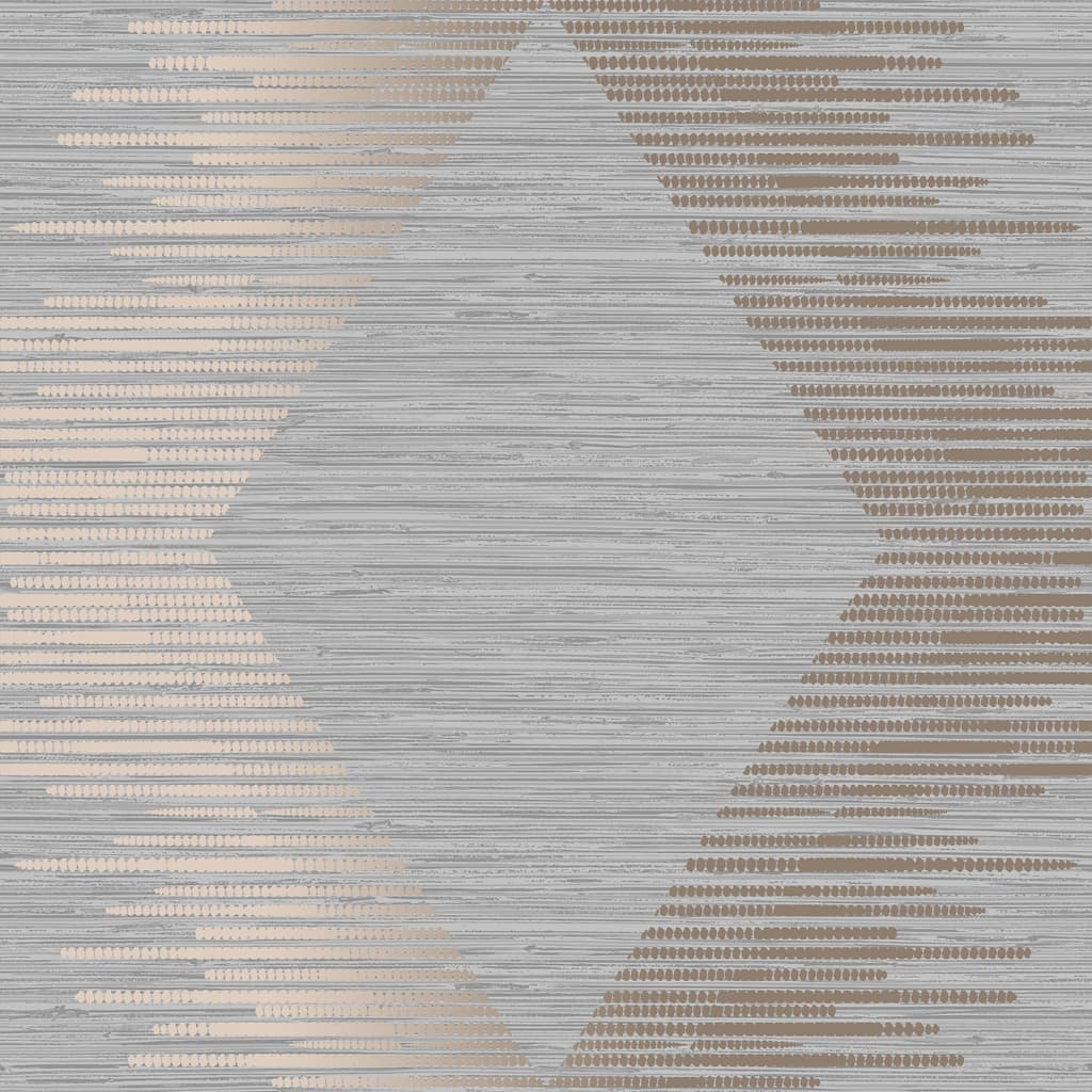 Superfresco Easy Serenity Geo Grey and Rose Gold Wallpaper