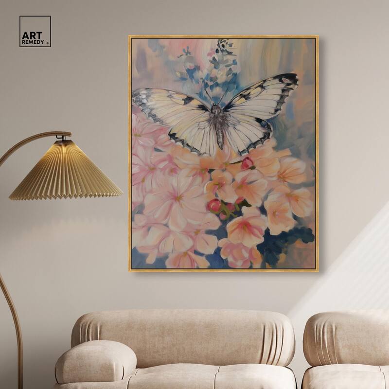 Moonstone Monarch Canvas by Art Remedy